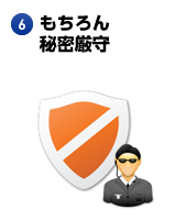 もちろん秘密厳守